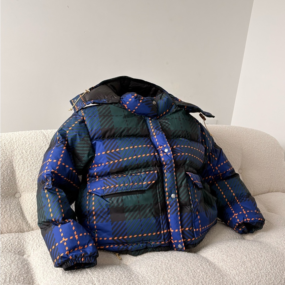 The North Face Multicolor Plaid Puffer Jacket